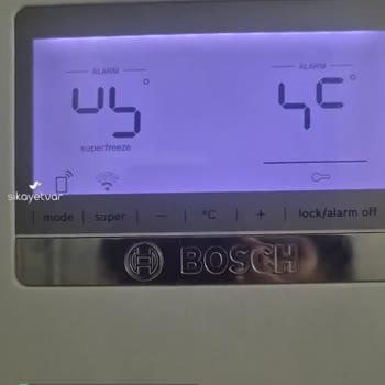 Bosch Buzdolabı Arızası Ve Ekranın Değişmesi İçin İstenilen Fiyat