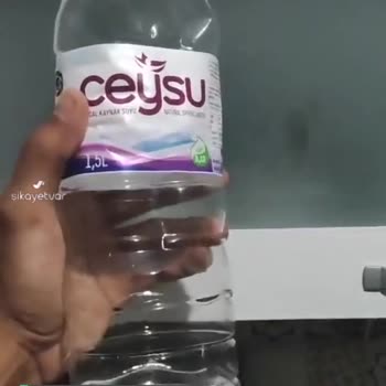 Ceysu Marka İçme Suyu İçerisinde Yüzen Peçete Tarzı Cisimler