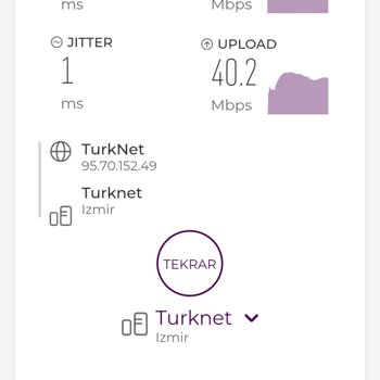 Taahhüt Edilen 1000 Mbps Hız Yerine 20-40 Mbps Alıyorum, Çözüm Bekliyorum