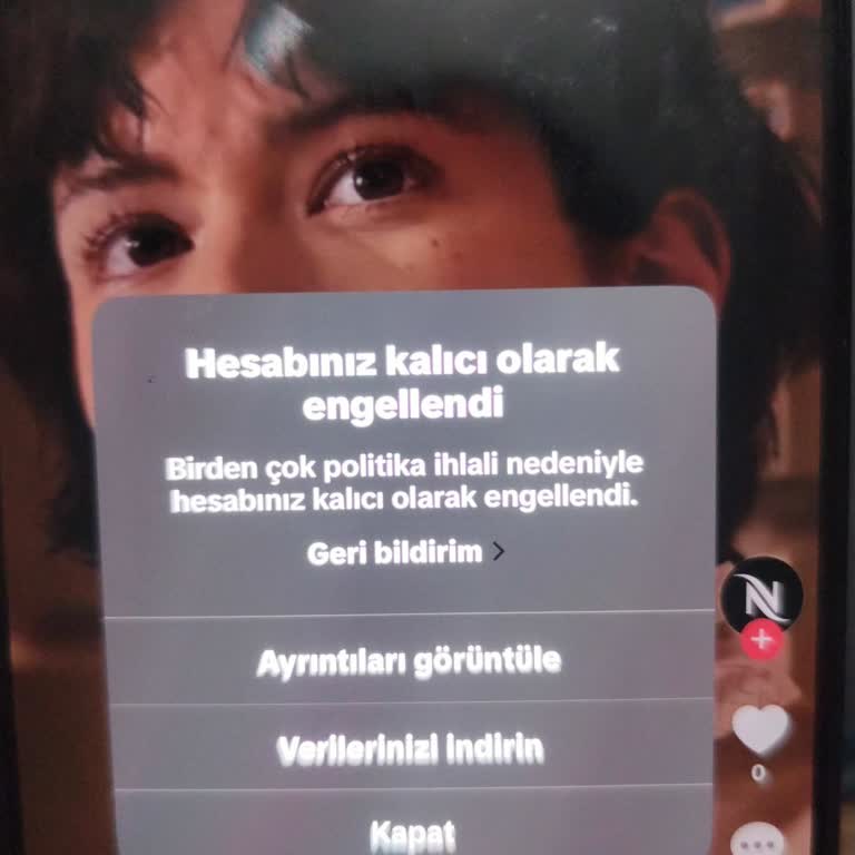 Silah Paylaşımı Nedeniyle Kalıcı Kapatılan TikTok Hesabımın Yeniden Açılmasını Talep Ediyorum