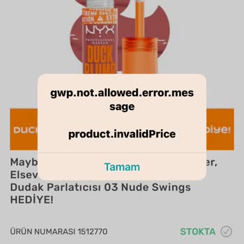 Watsons Uygulamasında Hediye Ürün Sepete Eklenemiyor Ve Kampanyadan Yararlanamıyorum