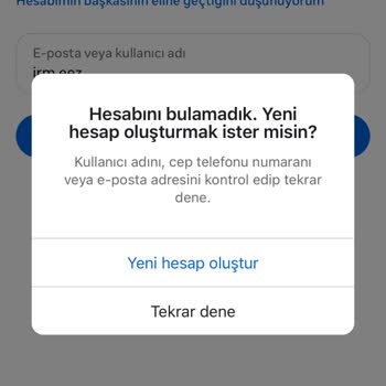 Silinen Instagram Hesabım Kurtarma Sayfasında Hata Alıyorum
