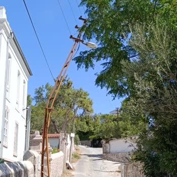 Hasarlı Elektrik Direği İçin Acil Müdahale Talebi