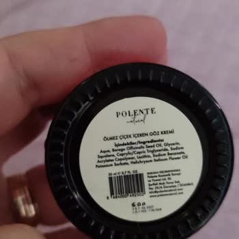 Polente Natural Göz Kremi Kırık Kapakla Bozuldu, Yanma Ve İlgisiz Müşteri Hizmeti