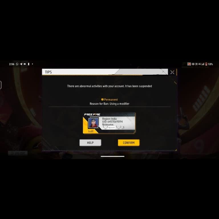 Restore My Suspended Free Fire Account: False Ban Appeal