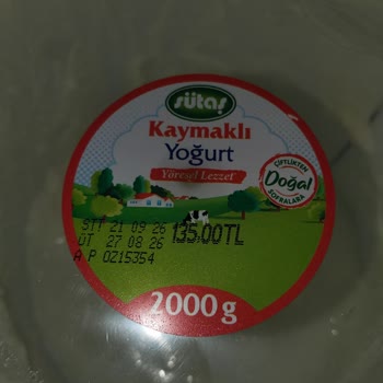 Sütas Kaymaklı Yoğurtta Plastik Benzeri Yabancı Madde