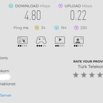 16 Mbps Tarife Hızım 5 Mbps Düşük,Çözüm Ve İndirim Yok
