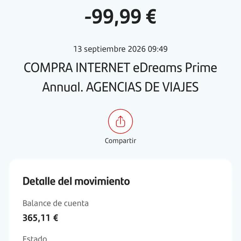 Solicito Devolución Monetaria y Cancelación de Suscripción a eDreams Prime