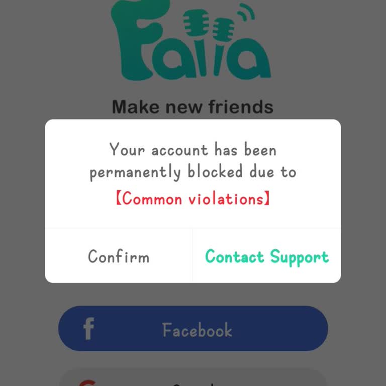 Falla ccount Block Appeal