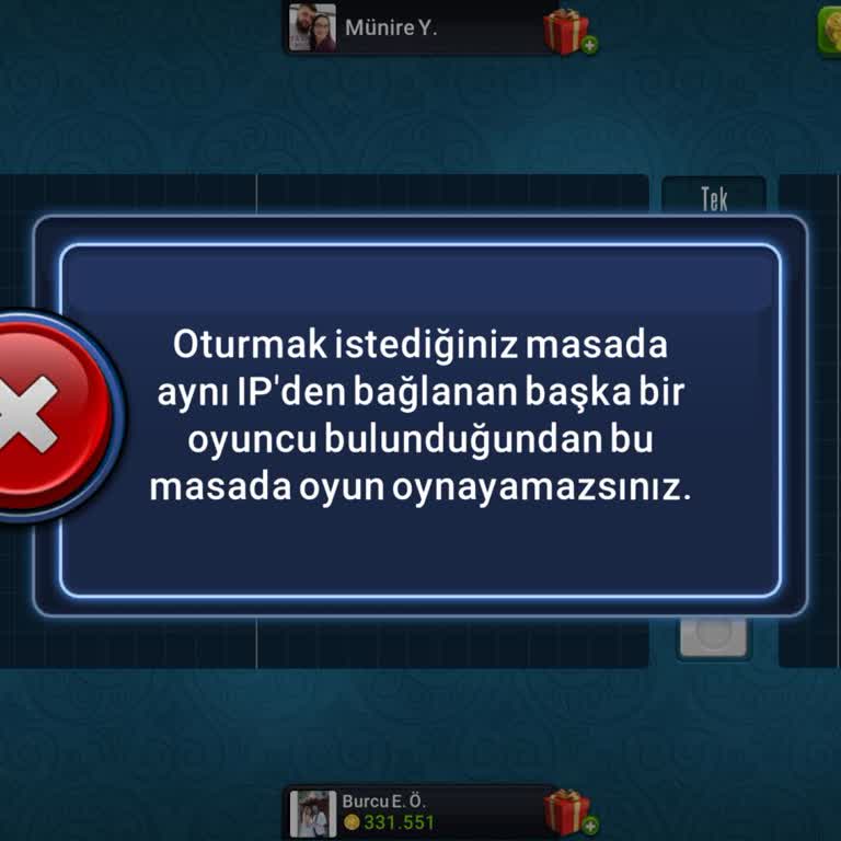 IP Engellemesi Yüzünden 101 Okey Plus’ta Oyun Oynayamama Sorunu