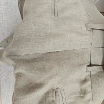 H&M Keten Pantolonunda Yıkama Öncesi Deformasyon