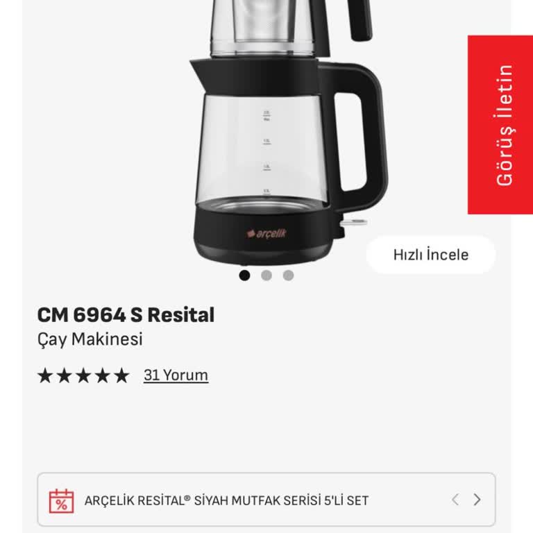 Arçelik Çay Makinesinin 3.550 TL Tamir Ücreti Aşırı Yüksek