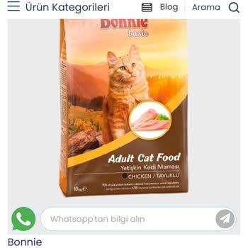 10 Kg Kedi Maması Yarım Ağırlıkta Ve Orijinal Ambalajsız Gönderildi