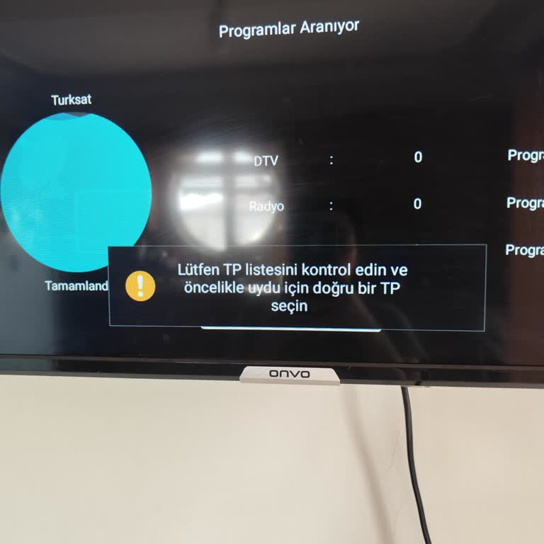 Onvo OV32150 Televizyonum Kanal Tarama Arızası Ve Ürün Değişimi Talebi