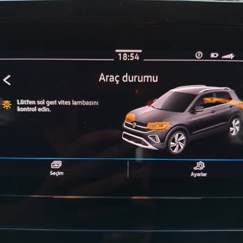 Volkswagen T Cross'ta İlk Gün Süren Geri Vites Lambası Uyarısı Ve Belirsiz Çözüm