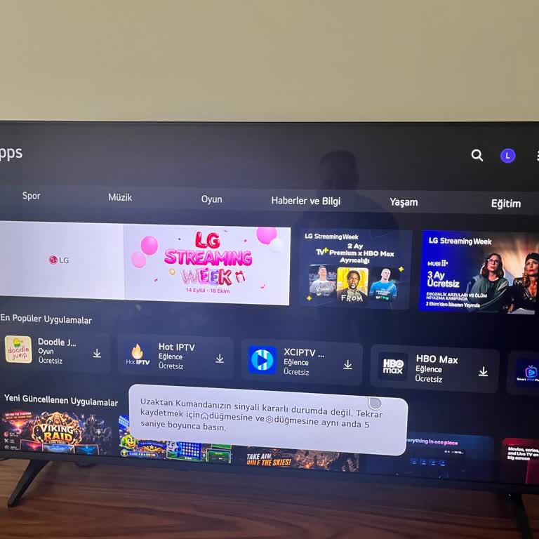 LG TV Kumanda Bağlantı Sorunu Ve Yetersiz Servis Desteği