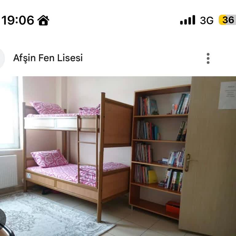 Afşin Fen Lisesi Pansiyonunda Üst Ranzalarda Koruma Kenarı Eksikliği