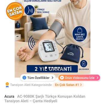 Şarjlı Duyurulan Tansiyon Aleti Pilli Geldi Ve Satıcı Yanıt Vermedi