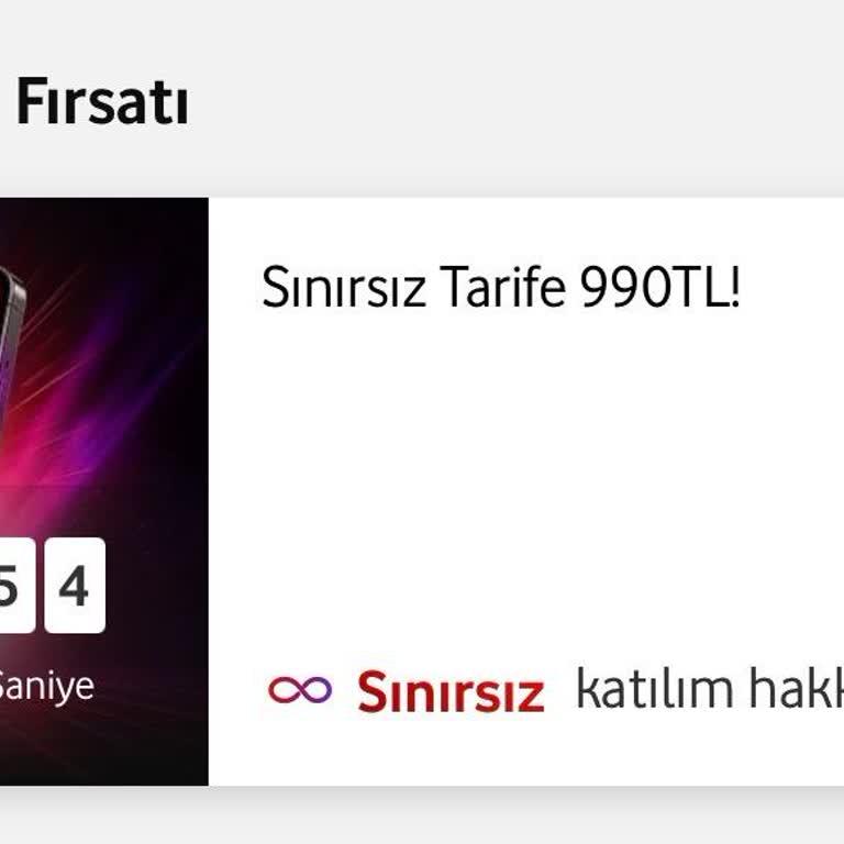 Gösterilen 990 TL’lik Sınırsız İnternet Teklifi Kayboldu, Çözüm Bekliyorum