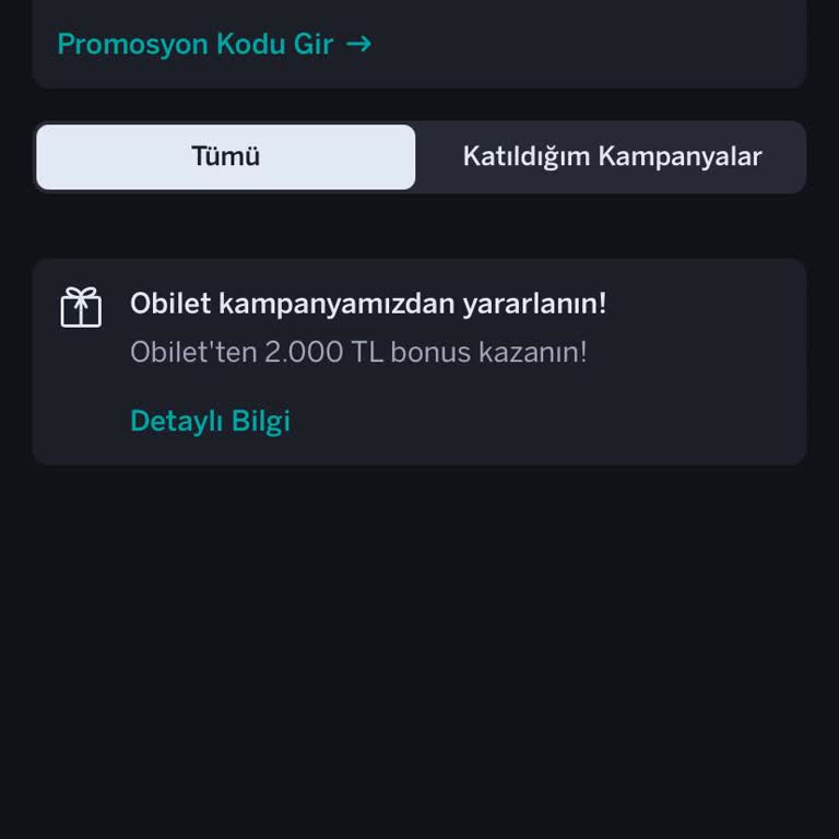Obilet Kampanya Kodu Hatası Nedeniyle 1.500 TL İndirim Ve 2.000 TL Bonus Kullanılamıyor