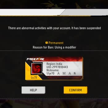 Free Fire Account Banned for Modifier Despite No Hacks or Cheats