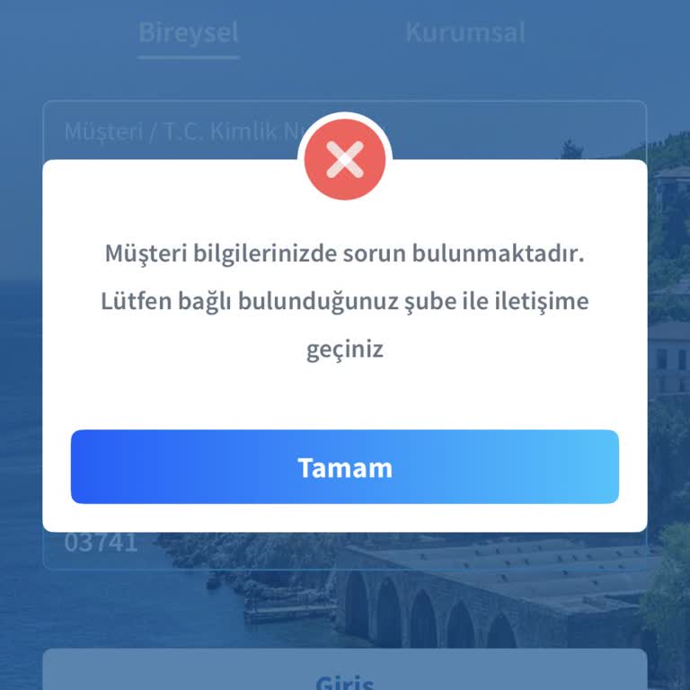 Mobil Bankacılık Giriş Hatası Ve Acil Şube İletişim Sorunu