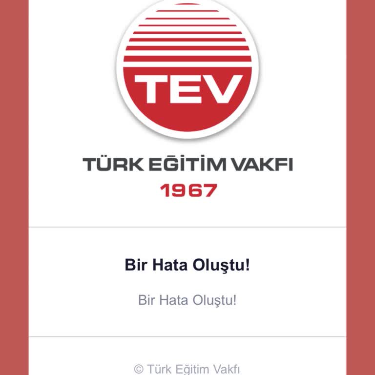 Türk Eğitim Vakfı İnternet Sitesinde Burs Başvurusu Hatası Tamamlanamıyor