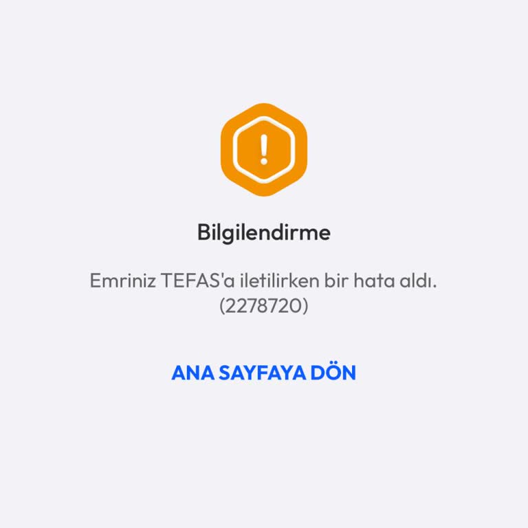 Mobil Uygulamadaki Sistem Hatası Nedeniyle Tera Fon Satılamadı Ve Milyonluk Kayıp Yaşadım