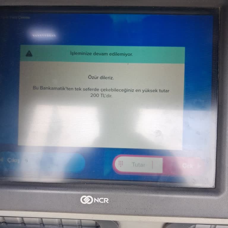 İş Bankası Ankara Şubesinde ATM Nakit Verememe Sorunu