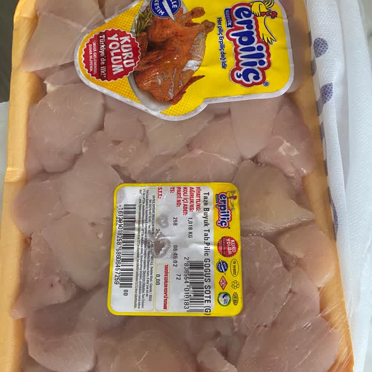 SKT Etiketi Yırtık Olan Tavuk Göğüs Sote Üzerine Gıda Güvenliği Endişesi