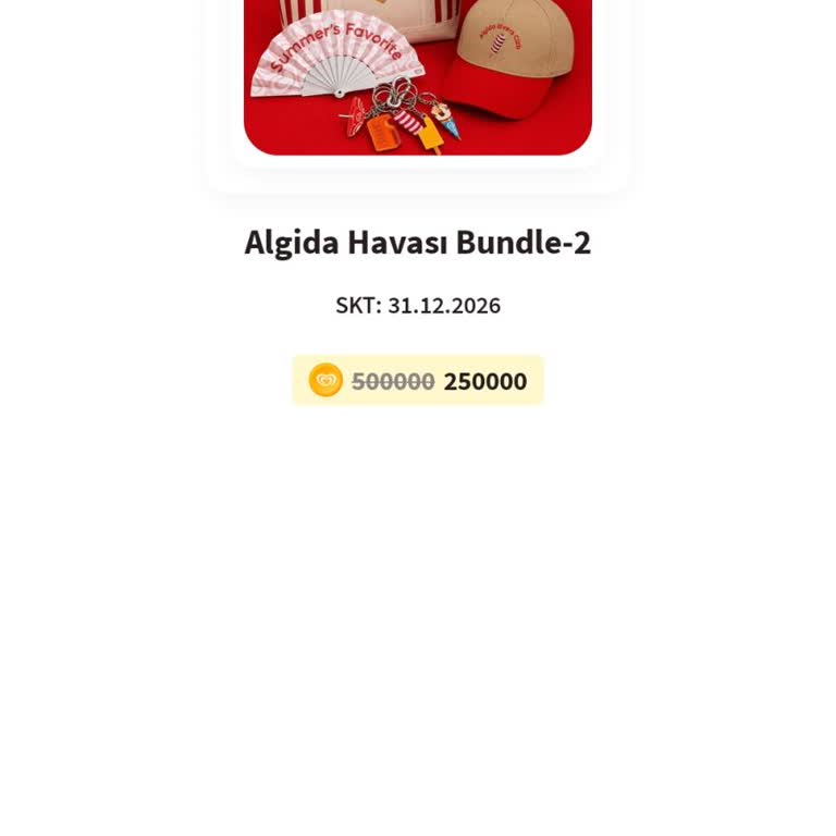 Algida Havası Bundle 2 Ödülü Stokta Gözüküyor Ama Alınamıyor