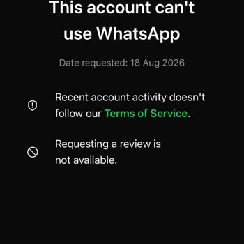 WhatsApp Access Restricted in App Despite Multiple Complaints