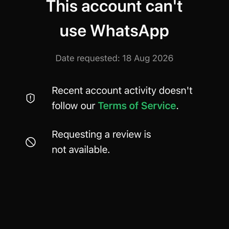 WhatsApp Access Restricted in App Despite Multiple Complaints