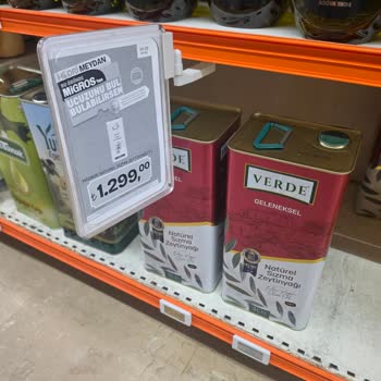 Migros 2M’de Verde Zeytinyağının Fiyat Etiketi Yanıltıcı