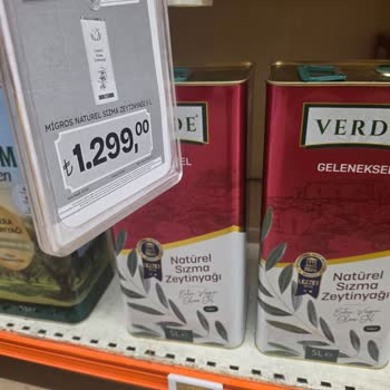 Migros 2M’de Verde Zeytinyağının Fiyat Etiketi Yanıltıcı