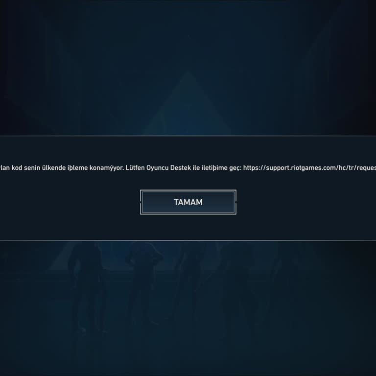 VP Kodu Kullanırken Yanlış Bölge Hatası Ve Cevapsız Destek