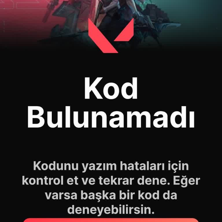 Geçersiz Valorant Kodları Ve İade Talebi
