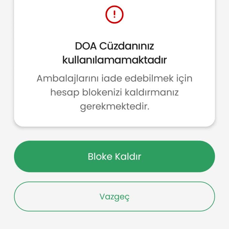 Xiaomi Telefonumda Doa Cüzdanı Blokeliği Ve Uzun Süreli Geri Dönüş Yokluğu
