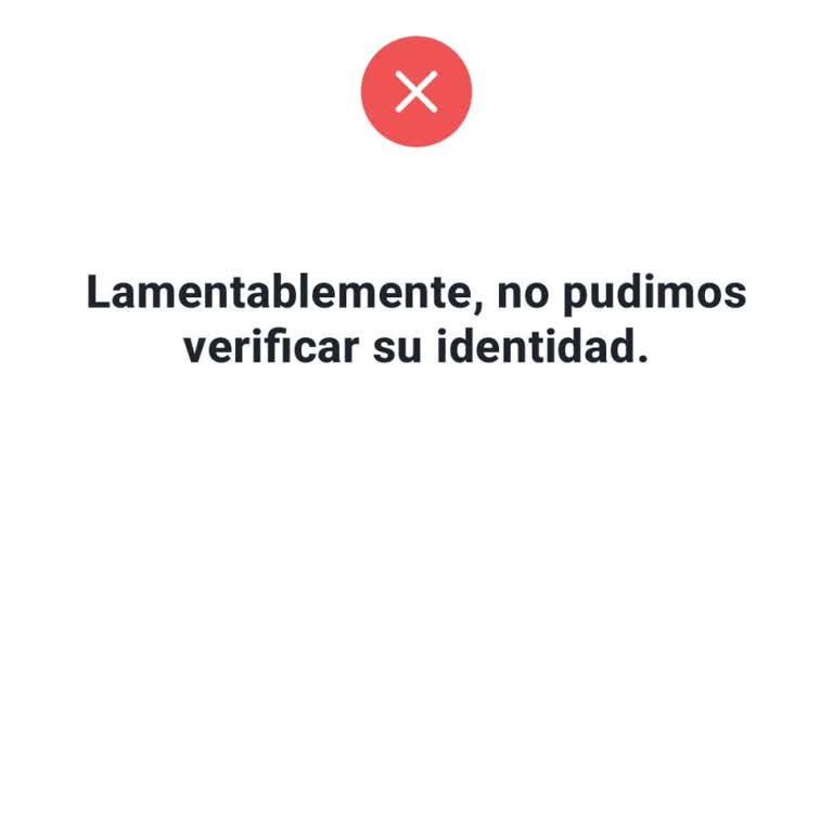 Problemas con verificación de identidad en cuenta Tango, solicito ayuda