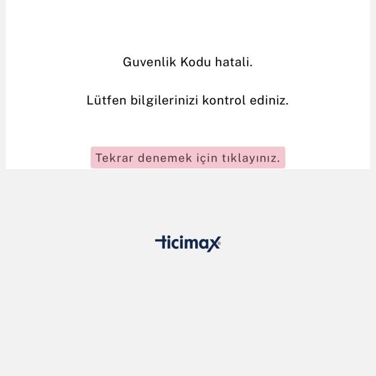 Sürekli Güvenlik Kodu Hatası Alışverişimi Engelliyor
