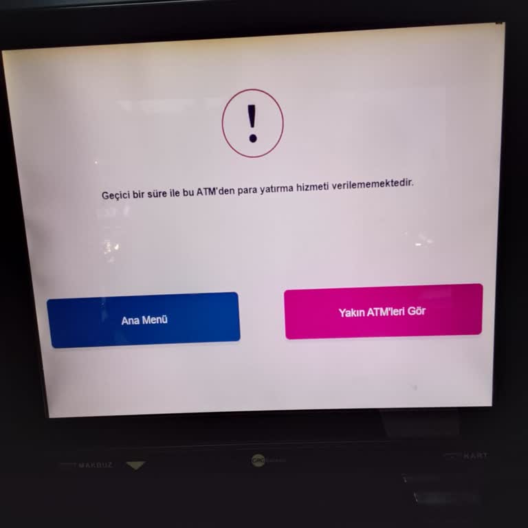 ATM’den Para Yatırma İşlemi Başarısız, 50.000 TL Hesaba Geçmedi