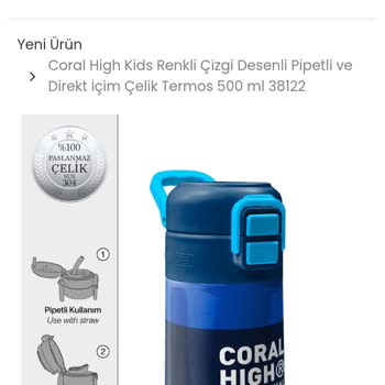 Çocuk Çelik Termosunda Boya Soyulması Ve İade Talebi