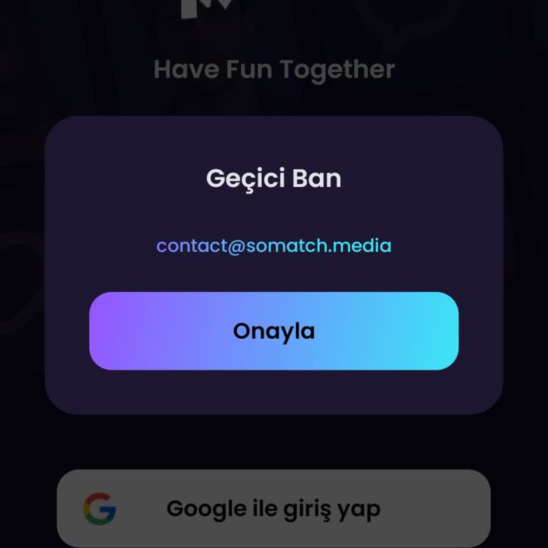 Somatch Hesabımda Geçici Ban Açıklama Ve Kaldırma Talebi