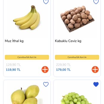 Carrefour Uygulamasındaki Muz Fiyatı Farkı