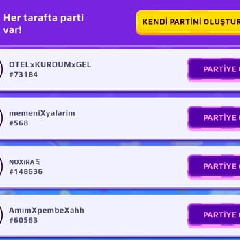 PK XD Afterverse'da Çocukları Rahatsız Eden Uygunsuz Parti Ve Kullanıcı Adları