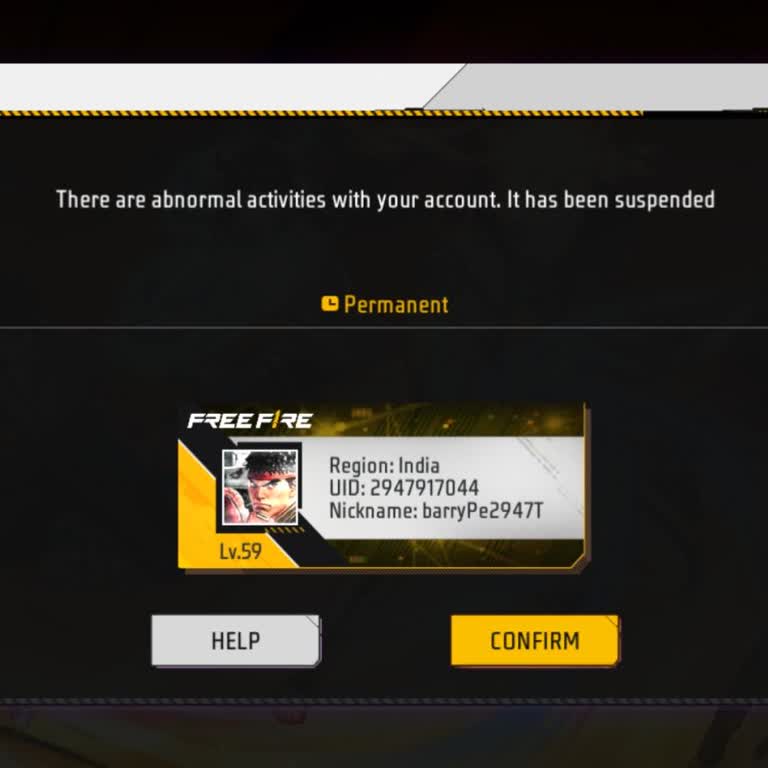 Free Fire MAX Account Banned for Abnormal Activities After Data Transfer