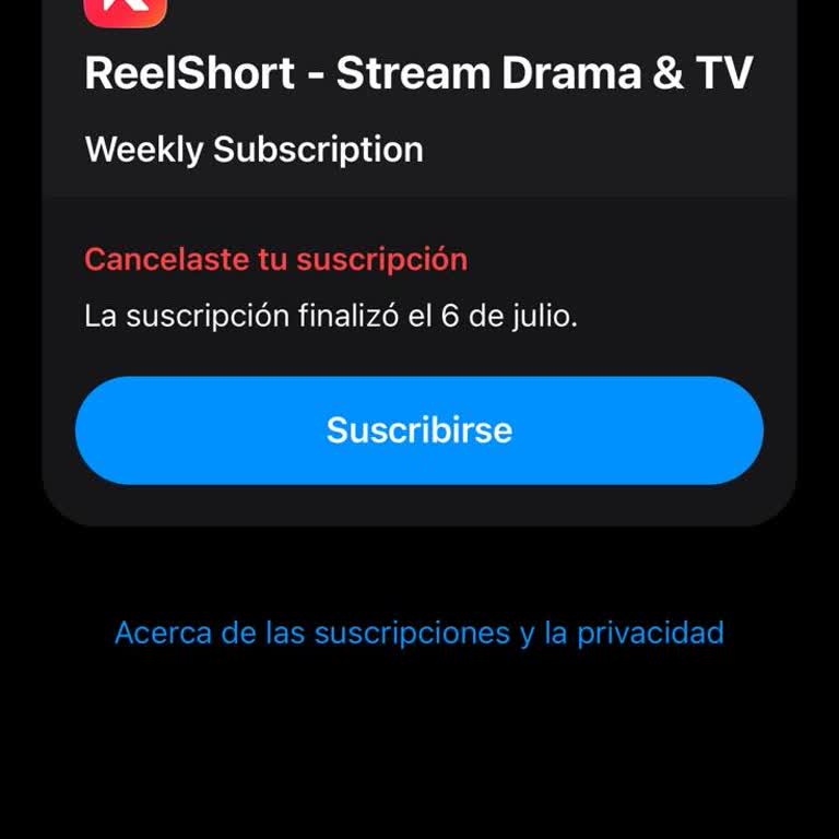 Cobros no autorizados tras cancelar suscripción, pido reembolso a ReelShort