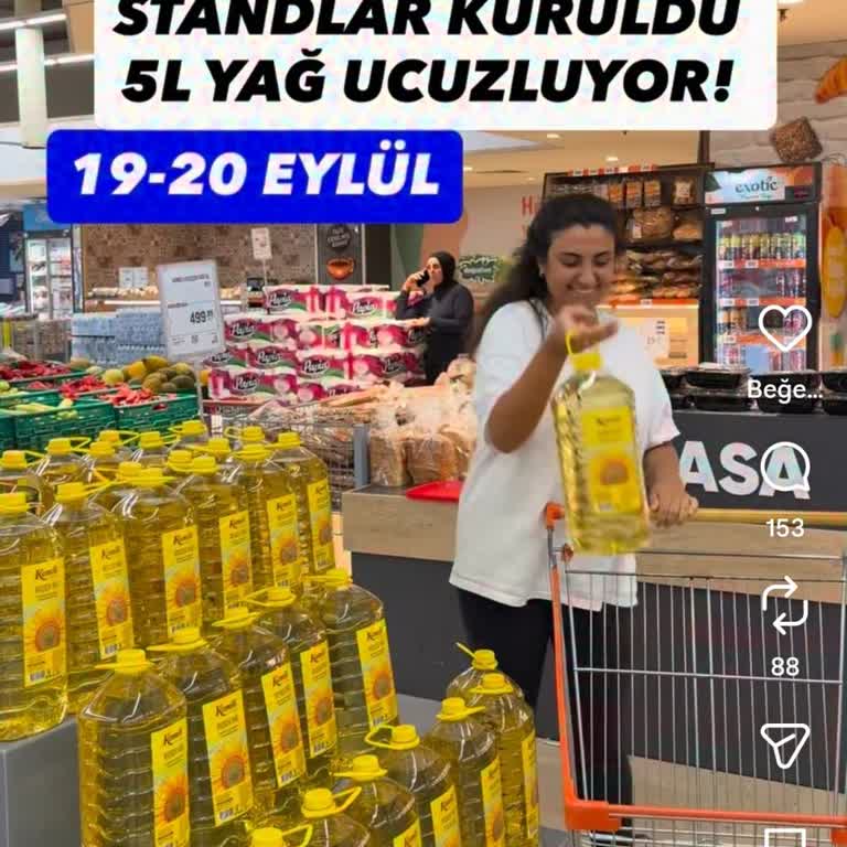 Yanıltıcı Kampanya İddiası 5 Litre Sıvı Yağ Satışa Açılmadan Tükendi