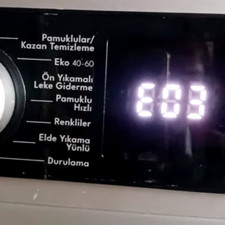 E03 Hata Kodu Ve Kapak Kilidi Sorunu Nedeniyle Ürün Değişimi İsteği