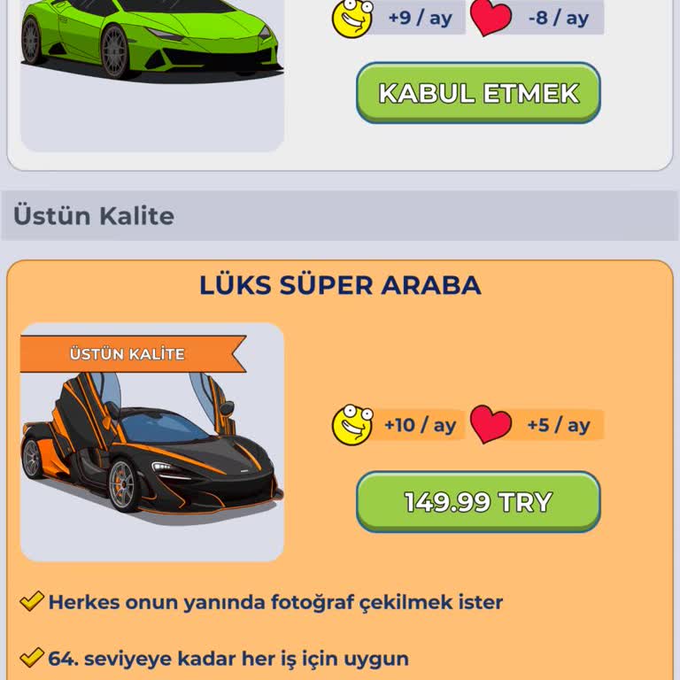 İdle Guy Oyununda Lüks Araba Satın Alımı Hesaba İşlenmedi